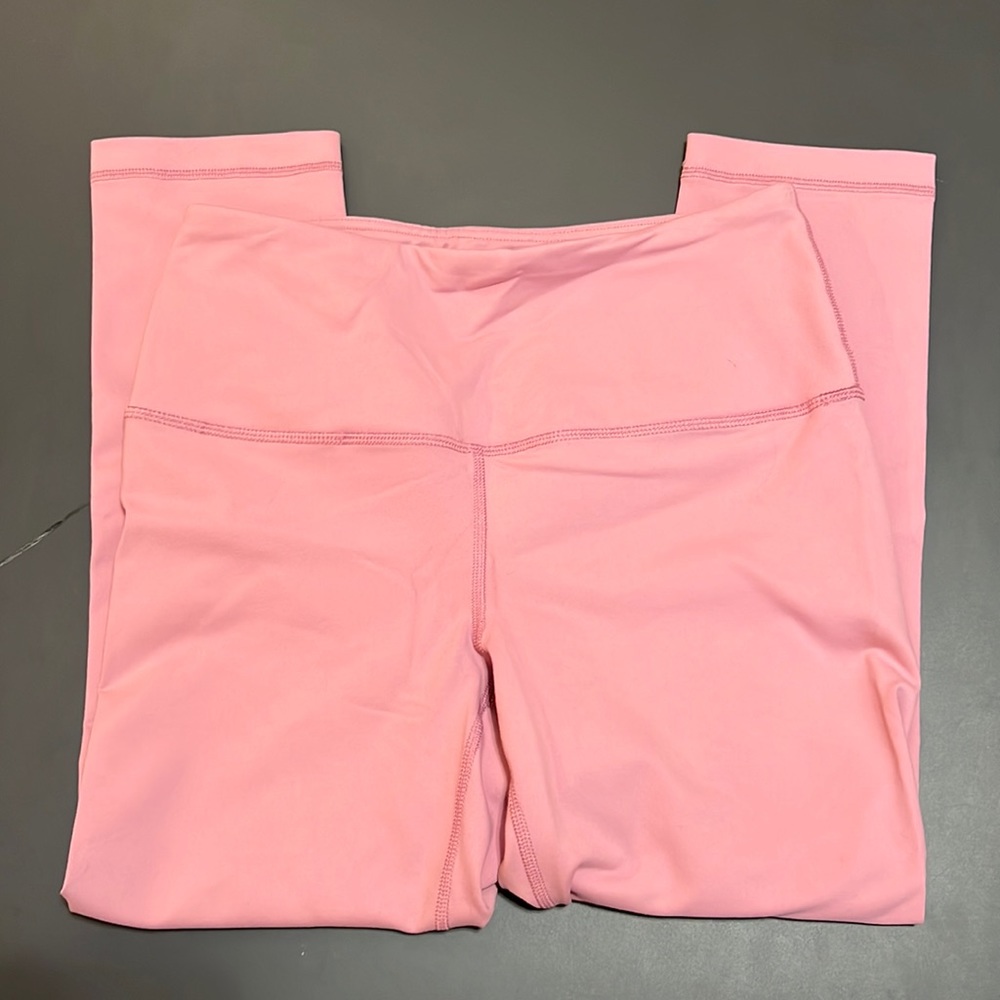 EUC 90 Degree by Reflex Soft pink high waist Capri leggings